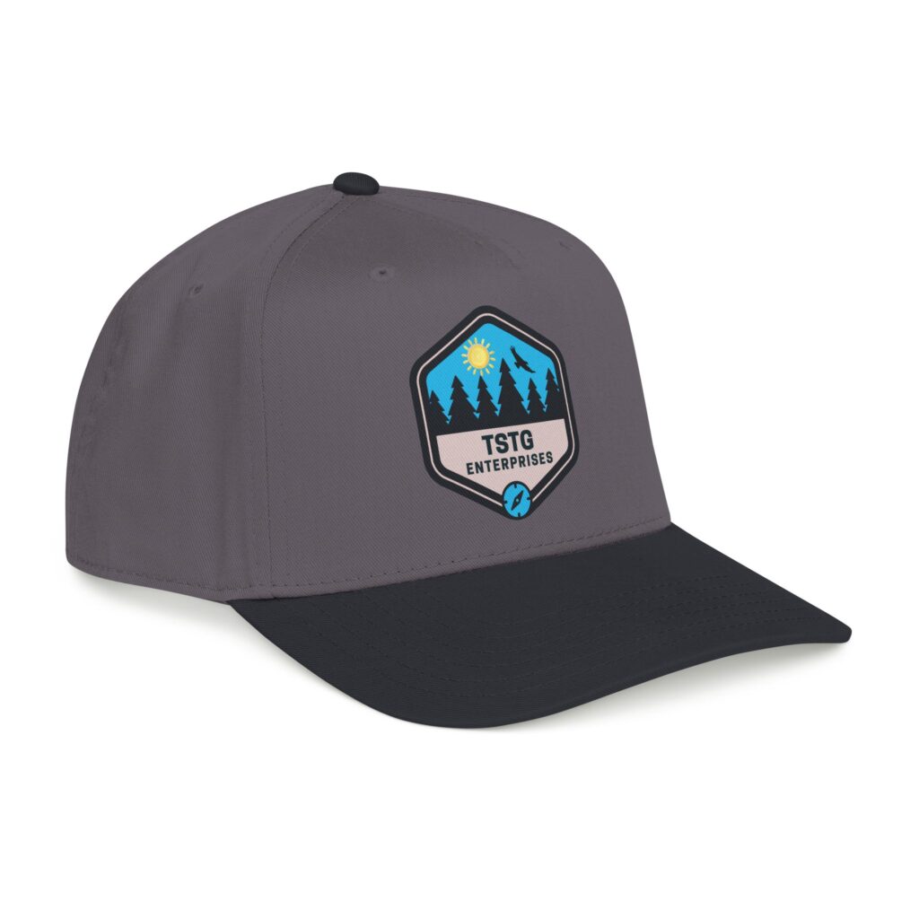 tstg enterprises baseball cap — embroidered logo hat