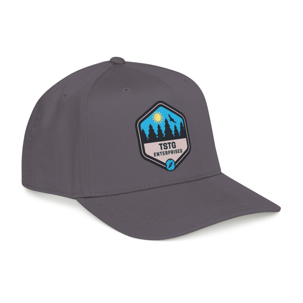tstg enterprises baseball cap — embroidered logo hat