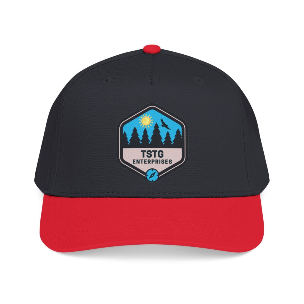 tstg enterprises baseball cap — embroidered logo hat