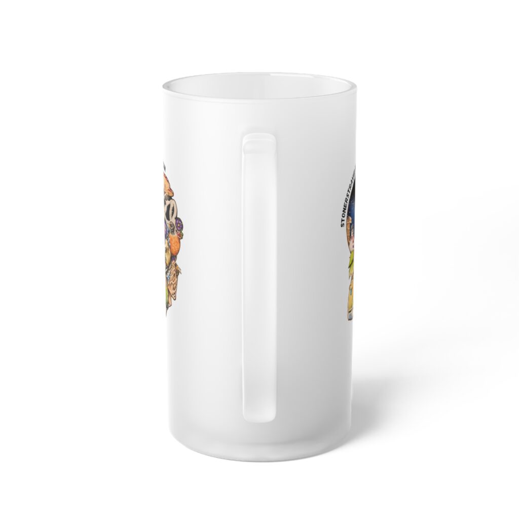 the stoner's travel guide to wisconsin frosted glass beer mug