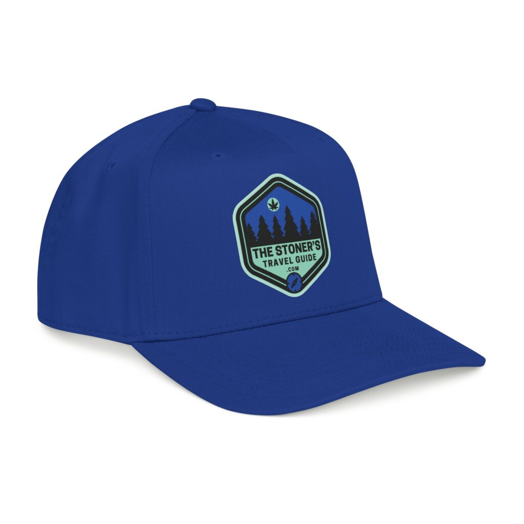 the stoner's travel guide logo baseball cap embroidered hat