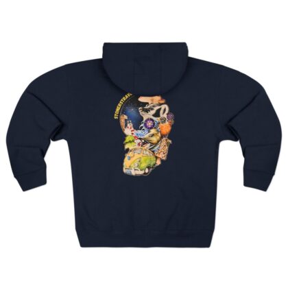 the stoner's travel guide to wisconsin unisex zip hoodie