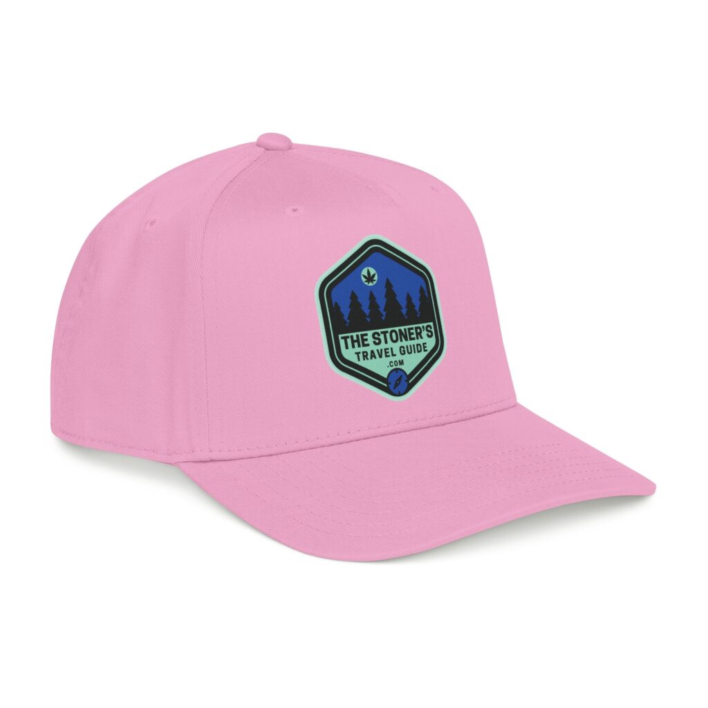 the stoner's travel guide logo baseball cap embroidered hat