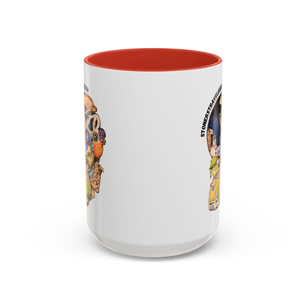 the stoner's travel guide to wisconsin accent coffee mug (11, 15oz)