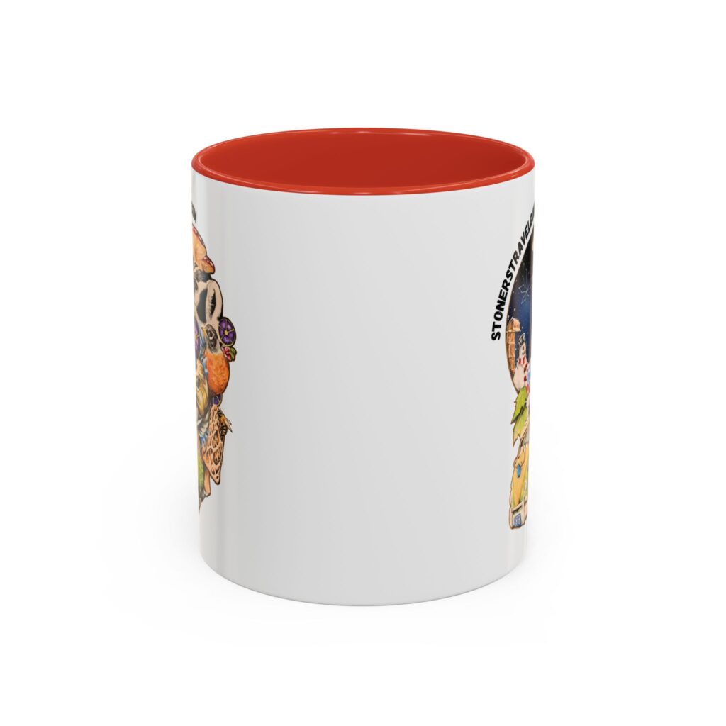 the stoner's travel guide to wisconsin accent coffee mug (11, 15oz)