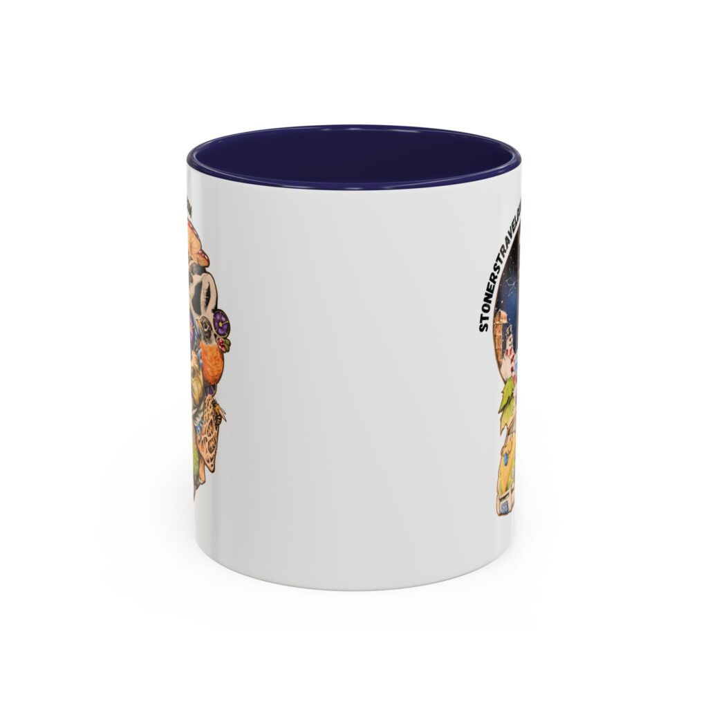 the stoner's travel guide to wisconsin accent coffee mug (11, 15oz)