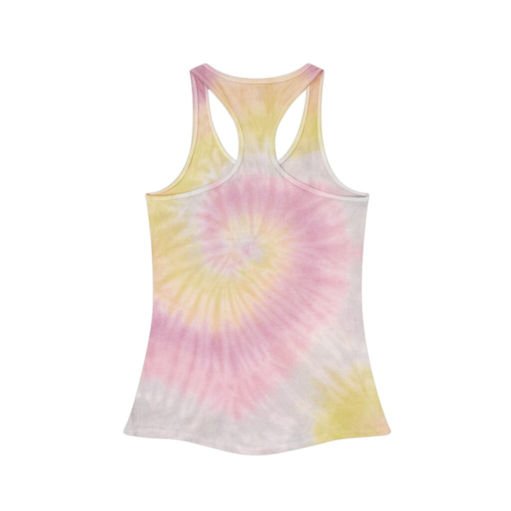 the stoner's travel guide to wisconsin tie dye racerback tank top