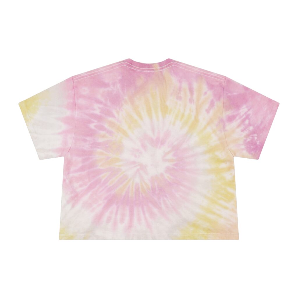 the stoner's travel guide to wisconsin women's tie dye crop tee