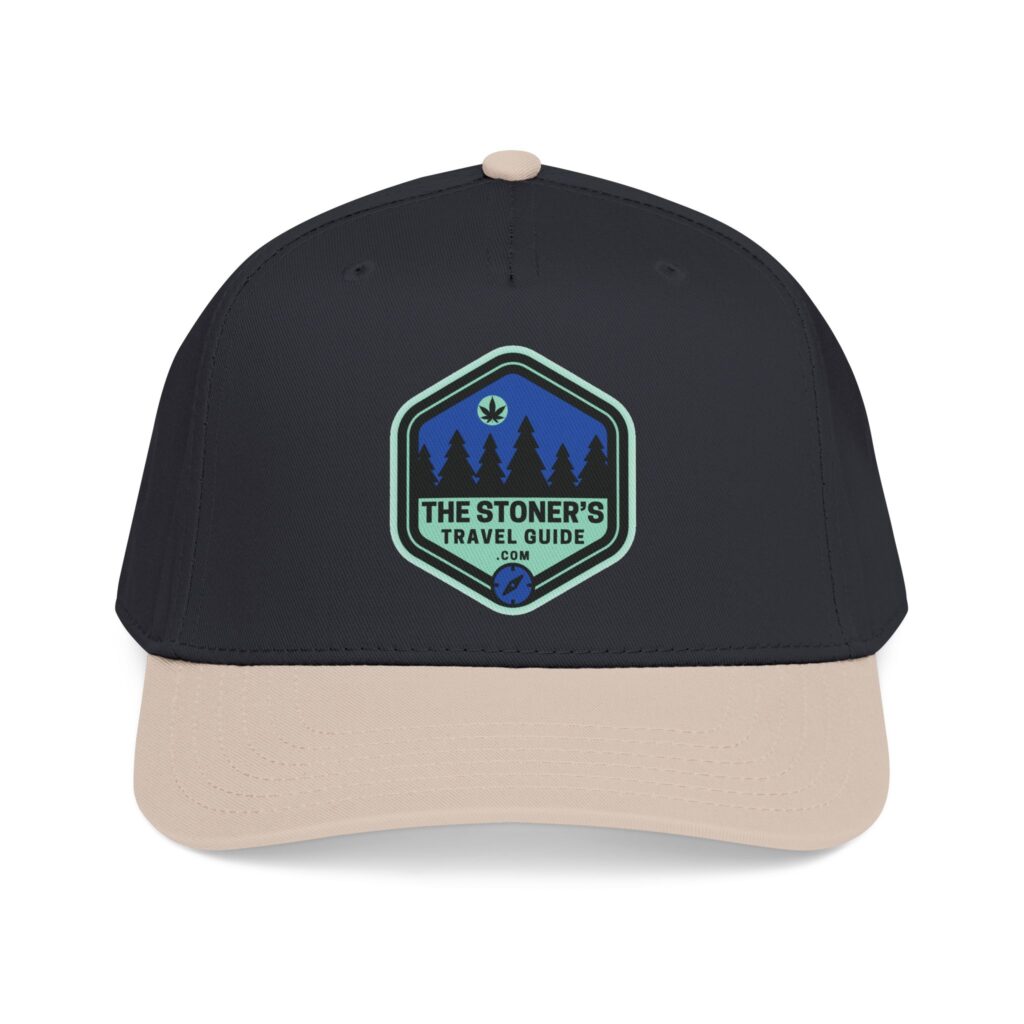 the stoner's travel guide logo baseball cap embroidered hat