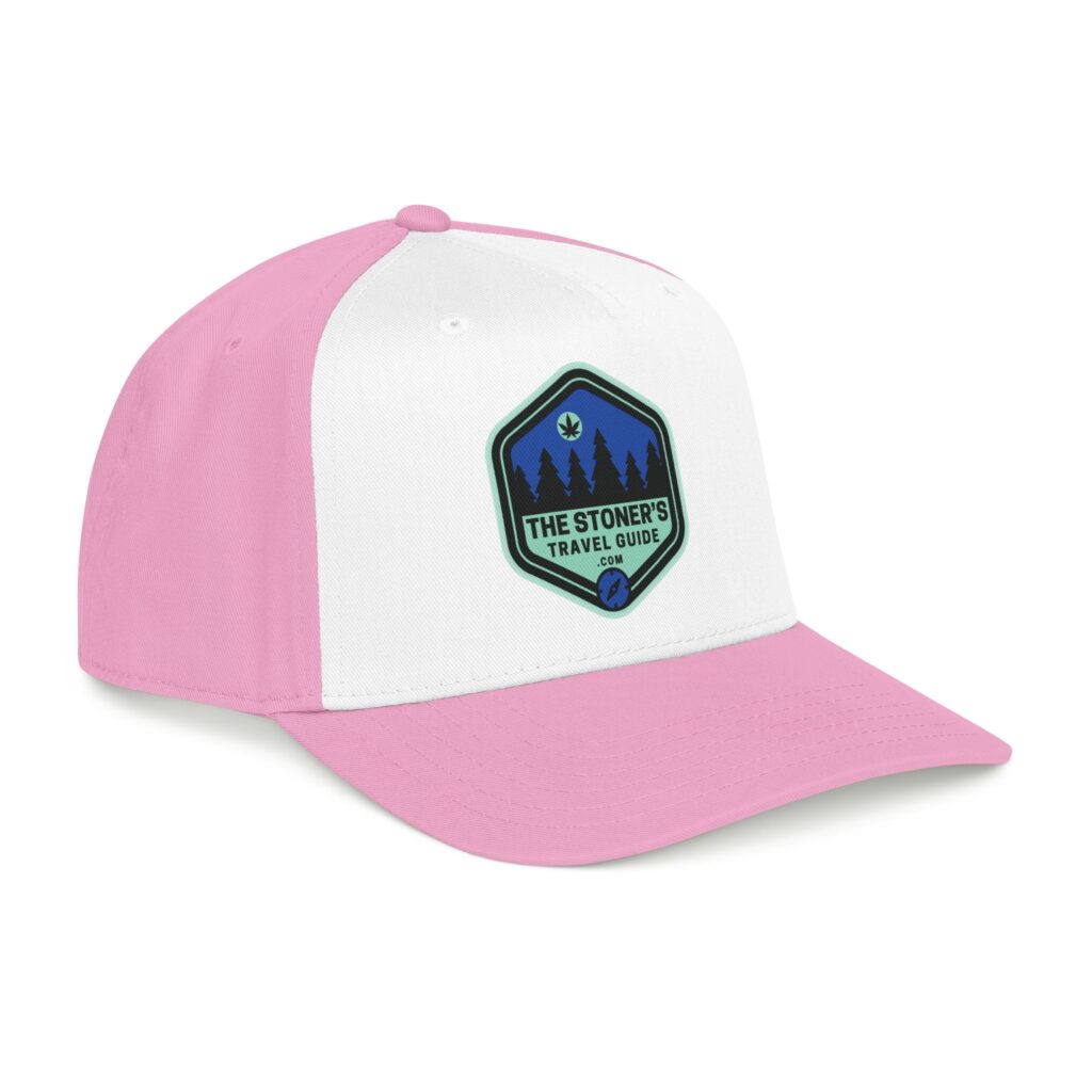 the stoner's travel guide logo baseball cap embroidered hat