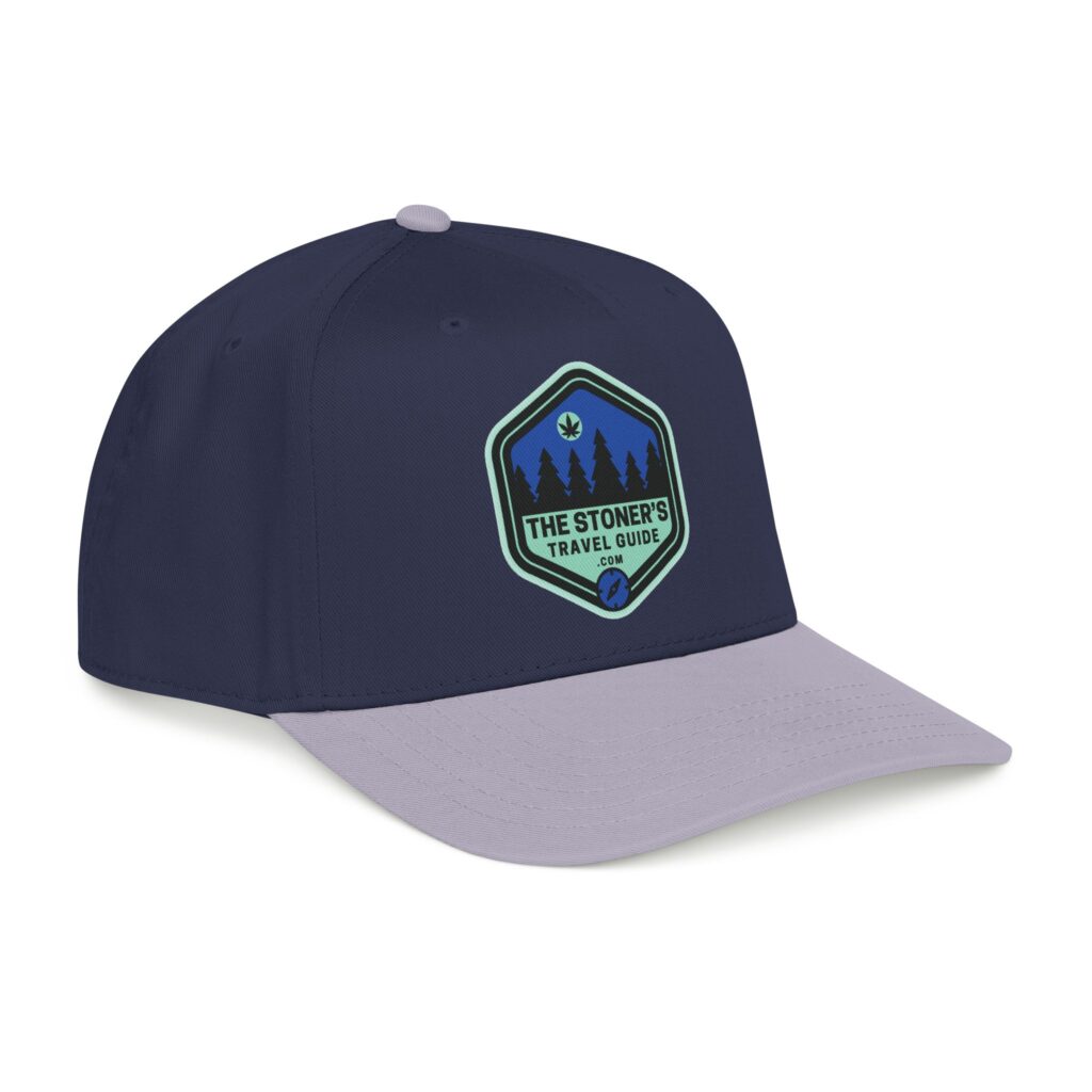 the stoner's travel guide logo baseball cap embroidered hat
