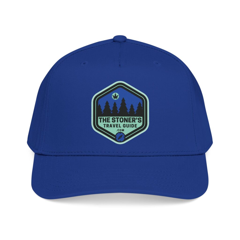 the stoner's travel guide logo baseball cap embroidered hat