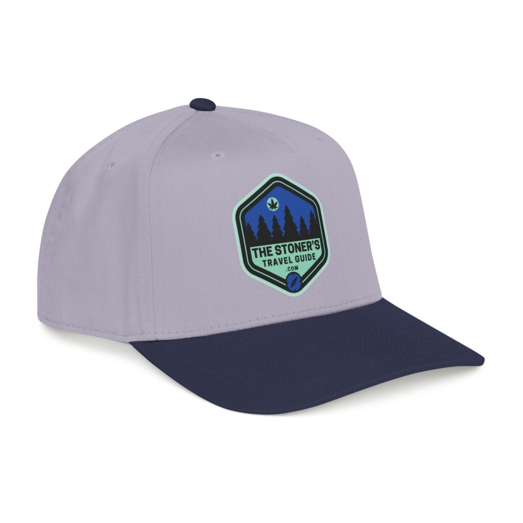 the stoner's travel guide logo baseball cap embroidered hat