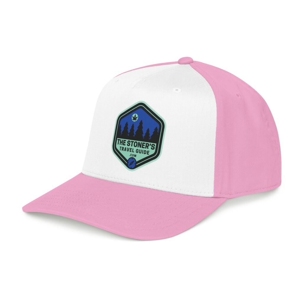the stoner's travel guide logo baseball cap embroidered hat
