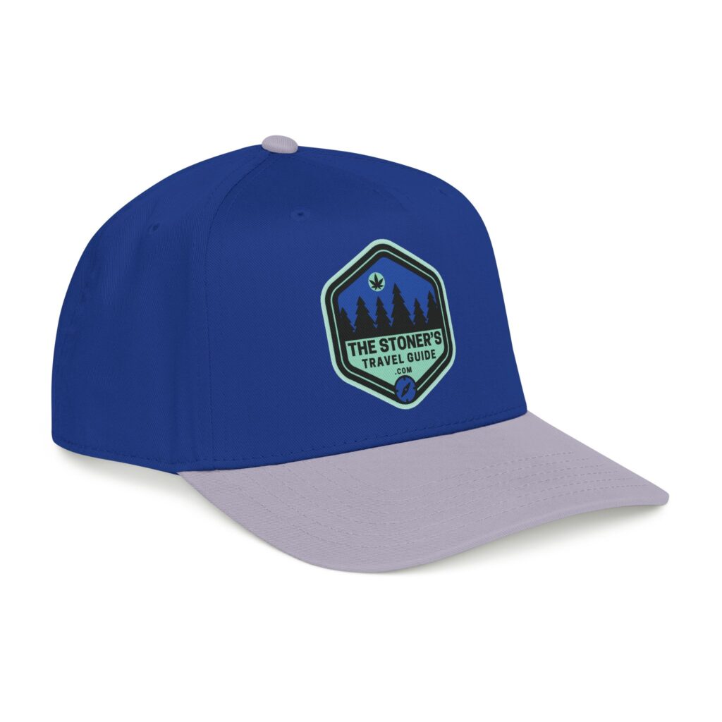 the stoner's travel guide logo baseball cap embroidered hat