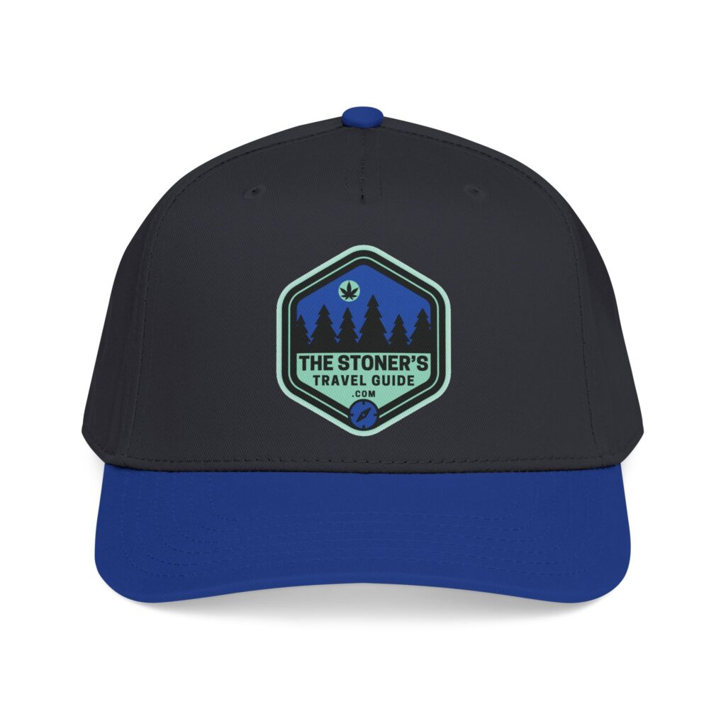 the stoner's travel guide logo baseball cap embroidered hat