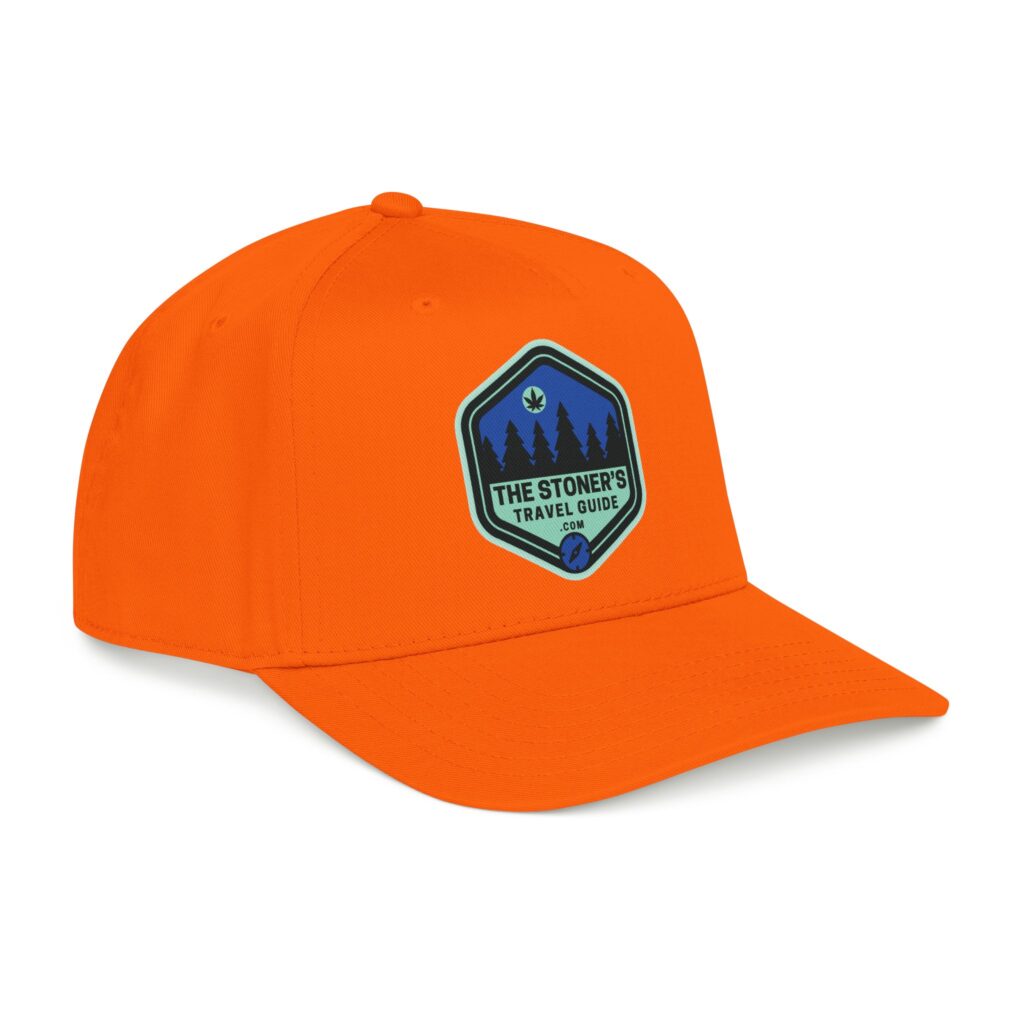 the stoner's travel guide logo baseball cap embroidered hat