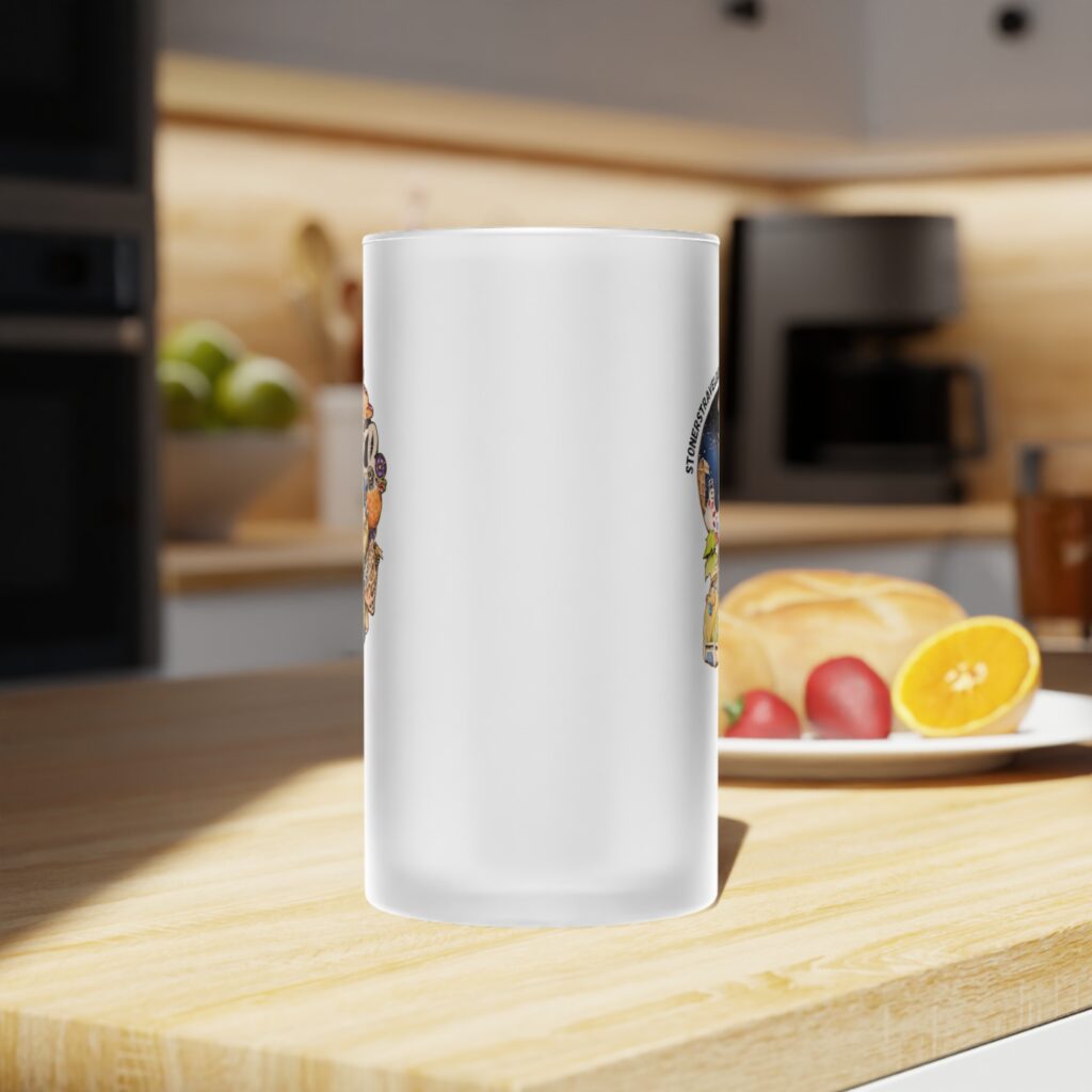 the stoner's travel guide to wisconsin frosted glass beer mug