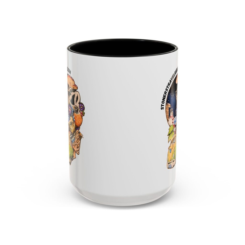 the stoner's travel guide to wisconsin accent coffee mug (11, 15oz)