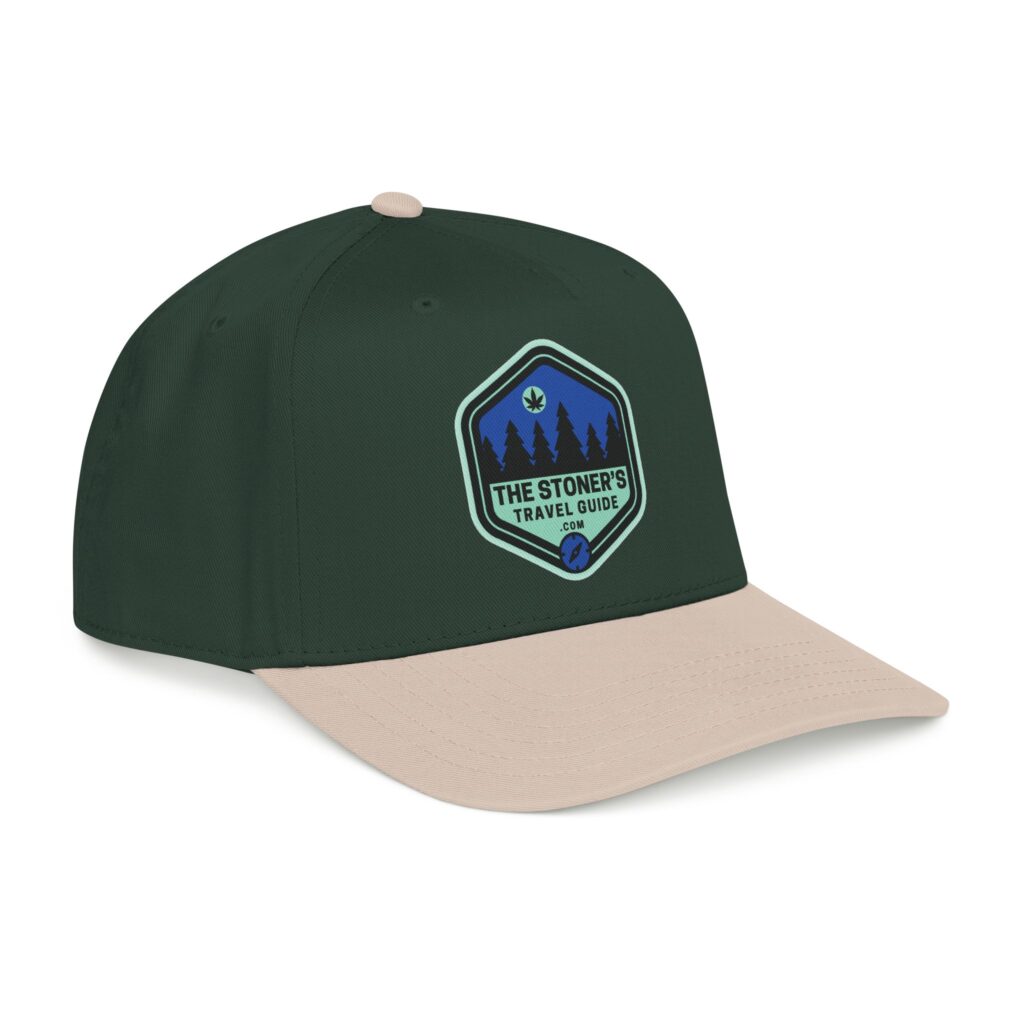 the stoner's travel guide logo baseball cap embroidered hat