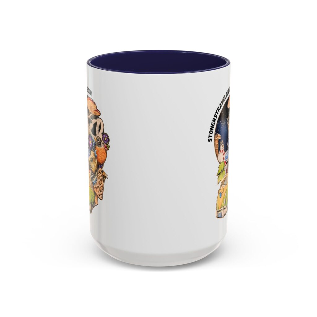 the stoner's travel guide to wisconsin accent coffee mug (11, 15oz)