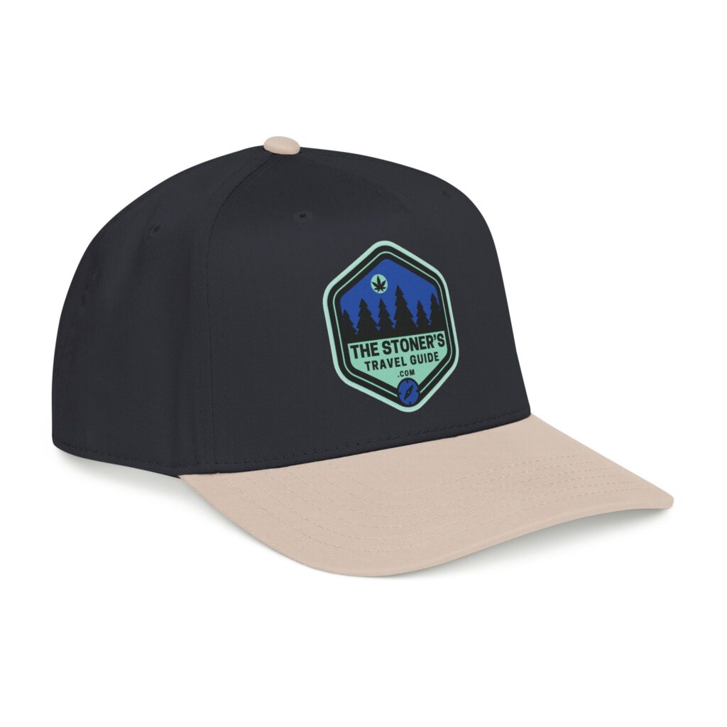 the stoner's travel guide logo baseball cap embroidered hat