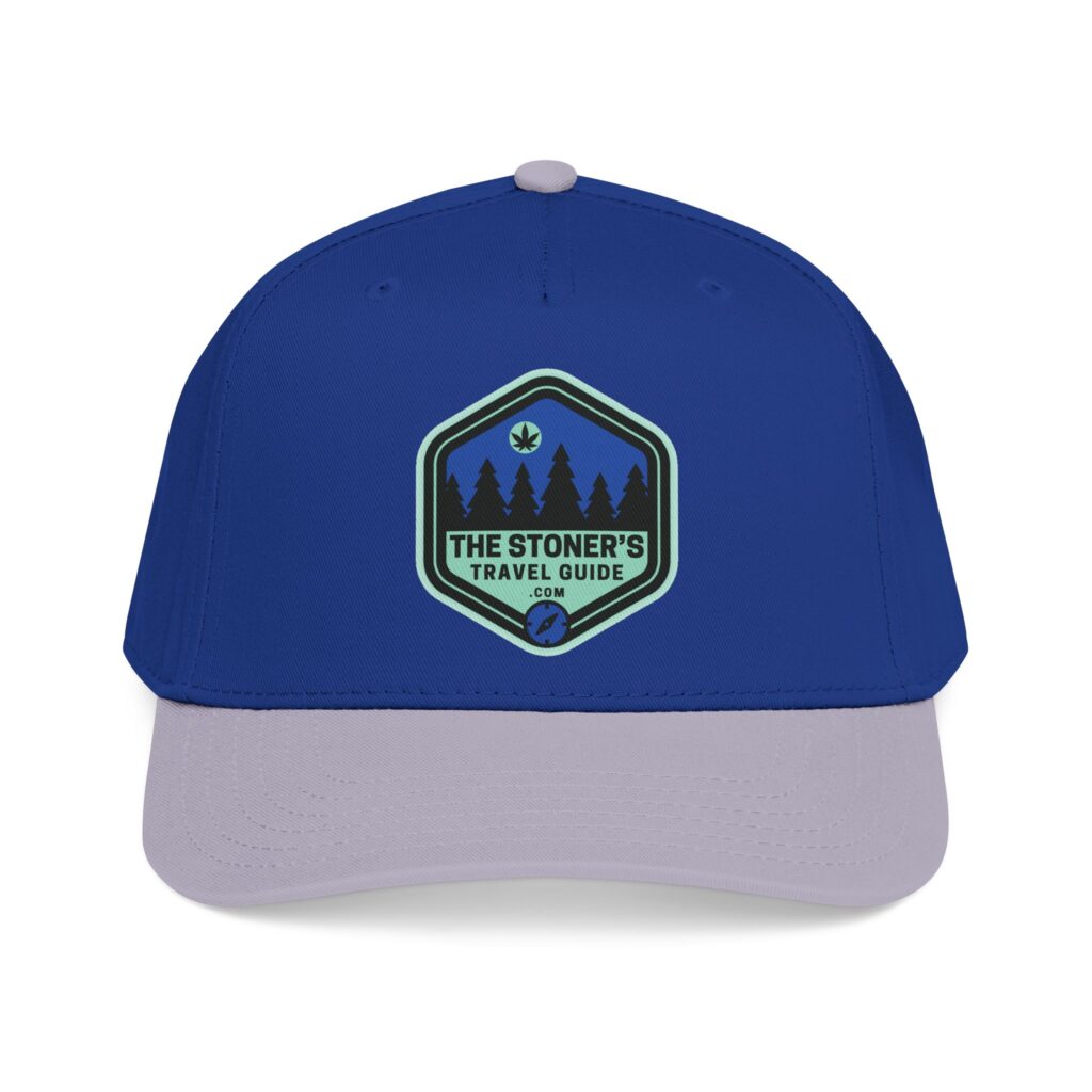 the stoner's travel guide logo baseball cap embroidered hat