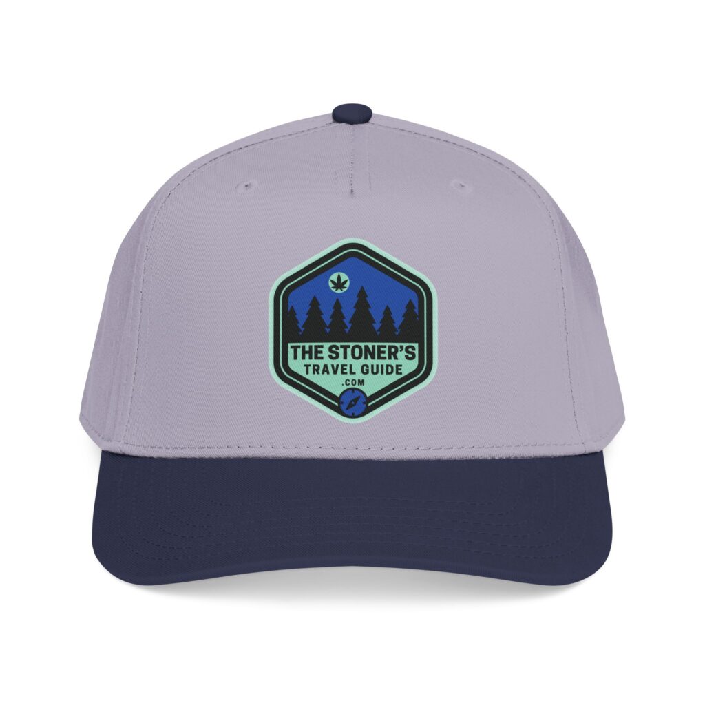 the stoner's travel guide logo baseball cap embroidered hat
