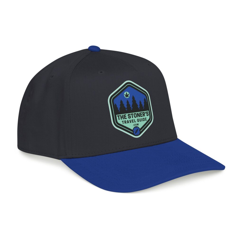 the stoner's travel guide logo baseball cap embroidered hat