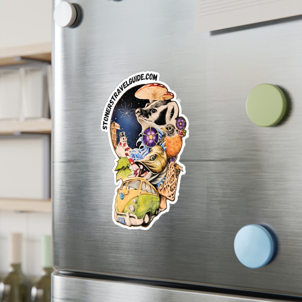 the stoner's travel guide to wisconsin kiss cut vinyl decals