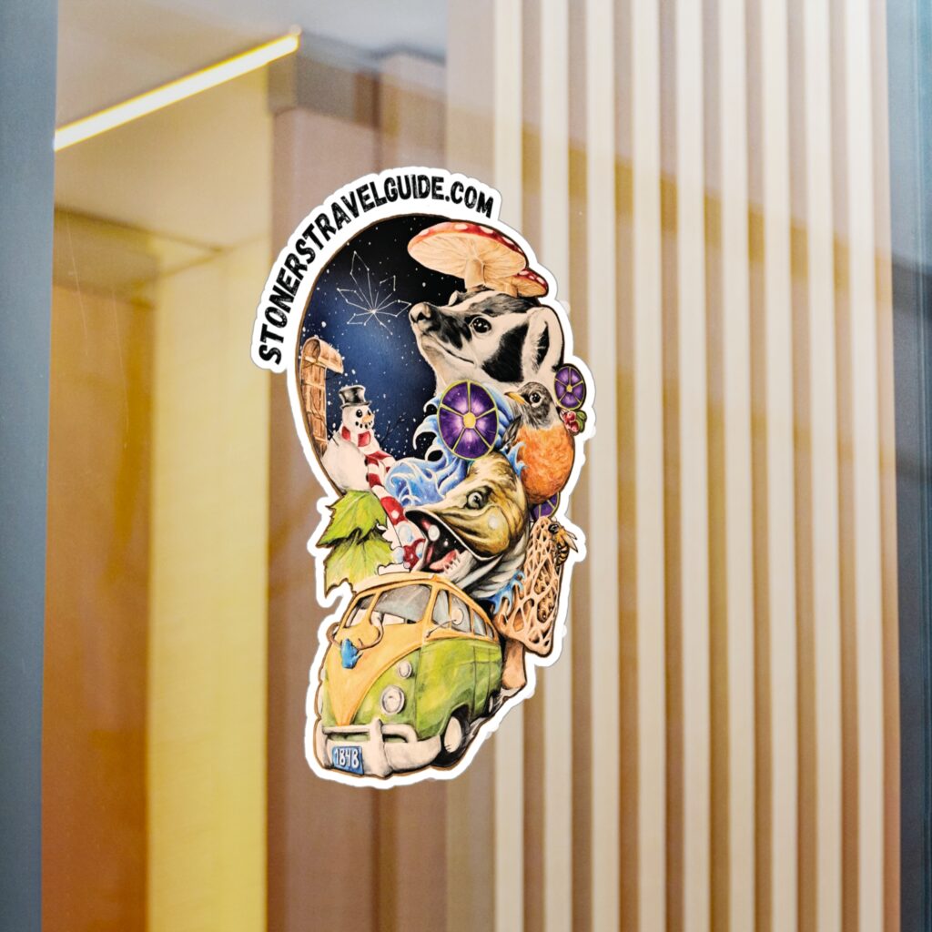 the stoner's travel guide to wisconsin kiss cut vinyl decals
