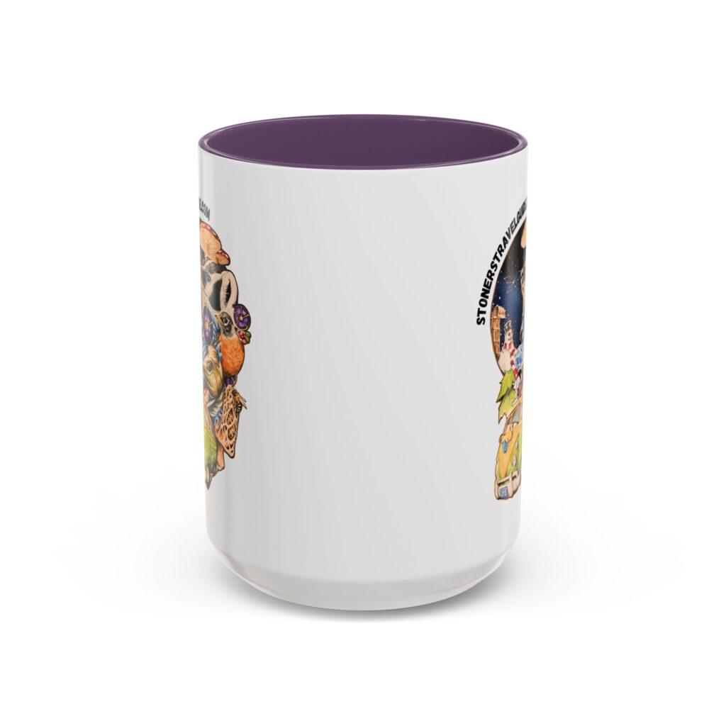 the stoner's travel guide to wisconsin accent coffee mug (11, 15oz)
