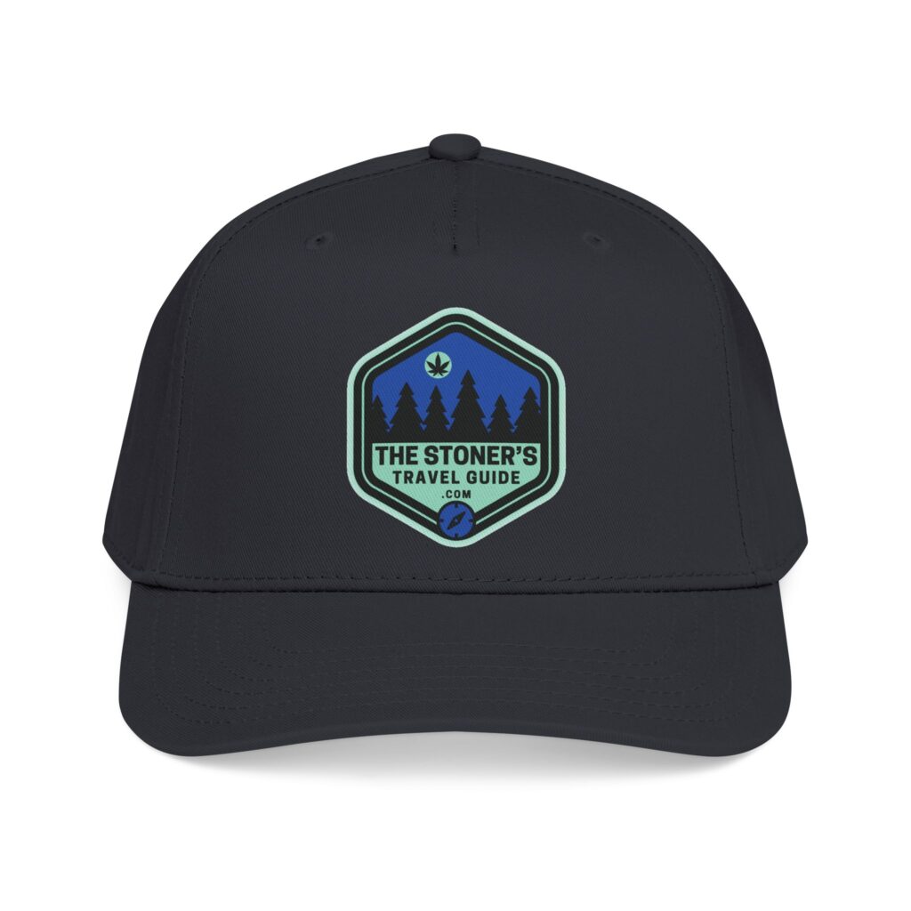 the stoner's travel guide logo baseball cap embroidered hat