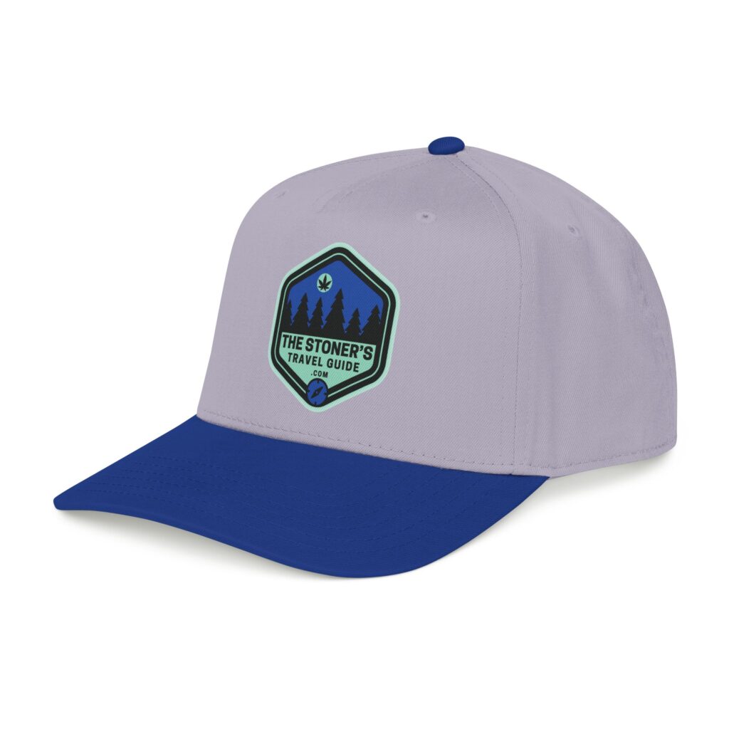 the stoner's travel guide logo baseball cap embroidered hat