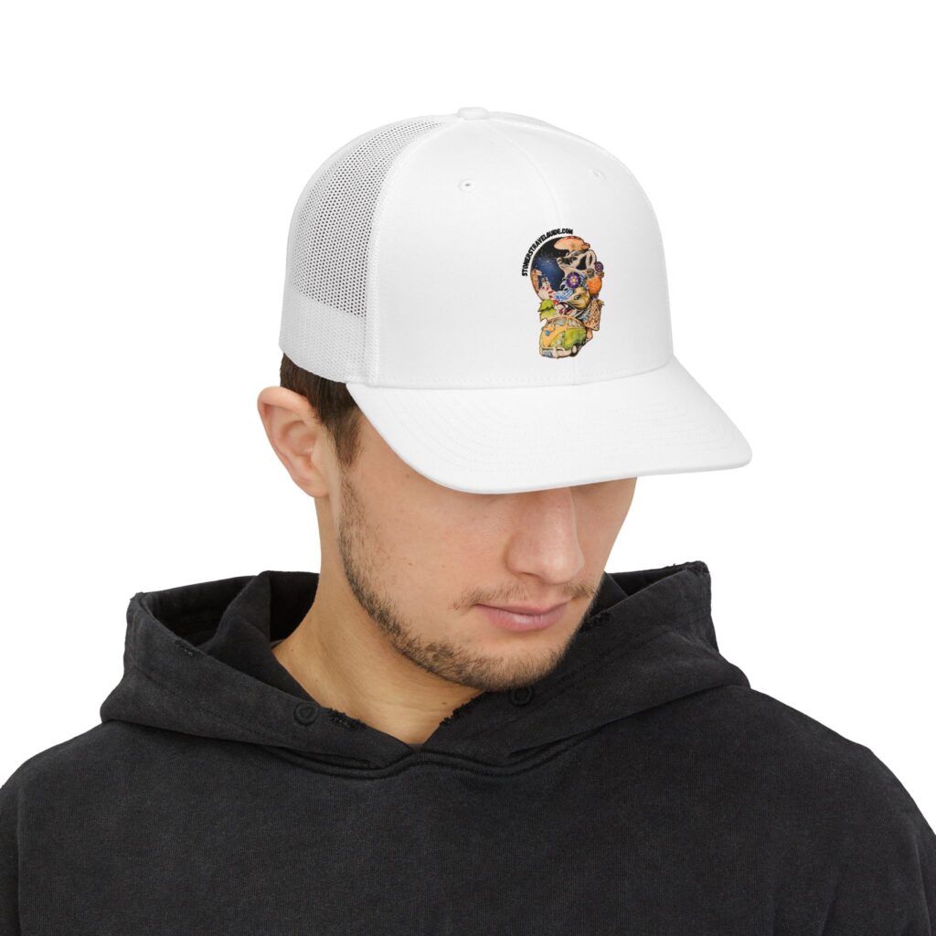the stoner's travel guide to wisconsin snapback trucker cap