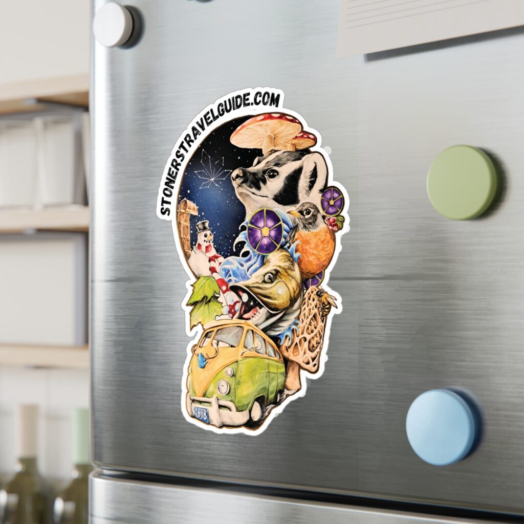 the stoner's travel guide to wisconsin kiss cut vinyl decals