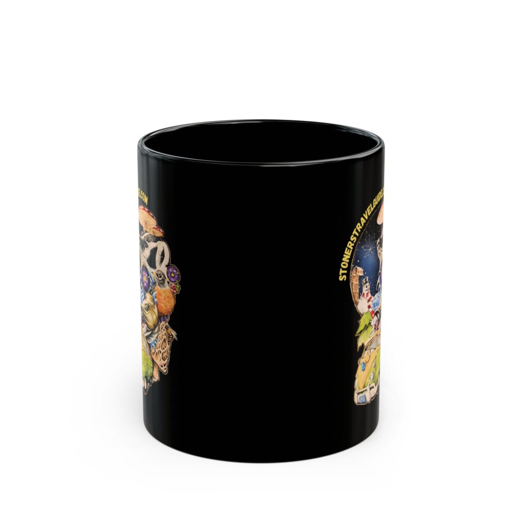 the stoner's travel guide to wisconsin black mug (11oz, 15oz)