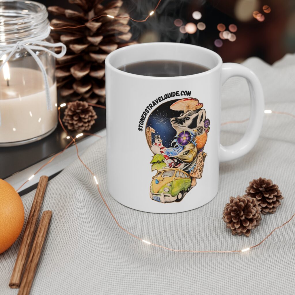the stoner's travel guide to wisconsin mug 11oz