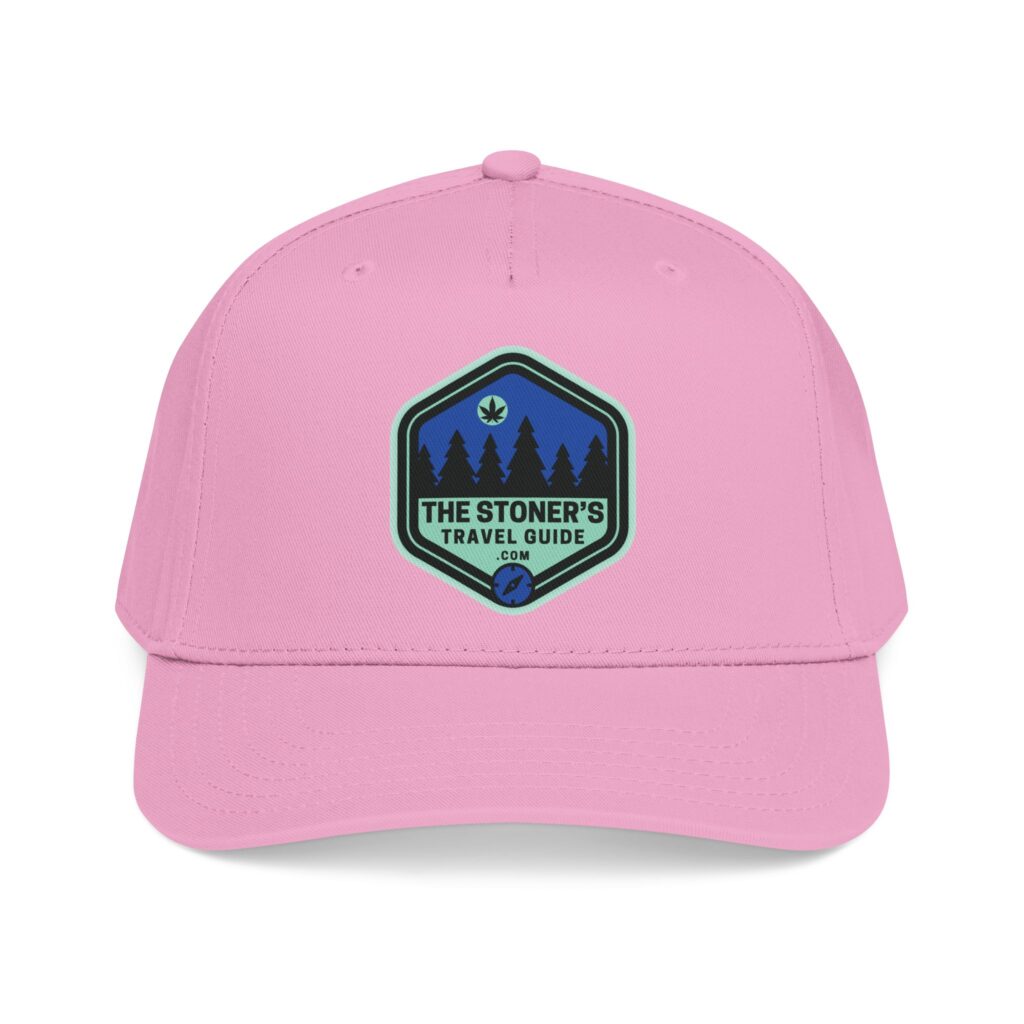 the stoner's travel guide logo baseball cap embroidered hat