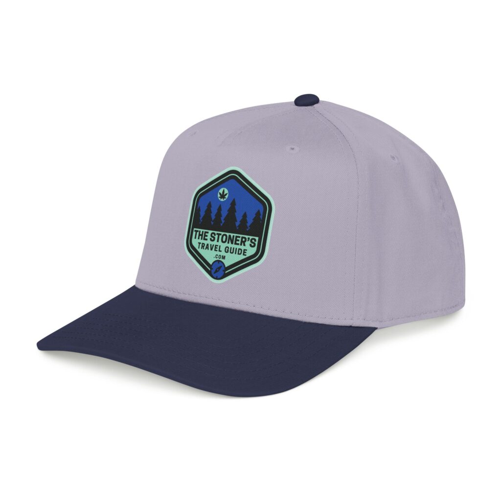 the stoner's travel guide logo baseball cap embroidered hat