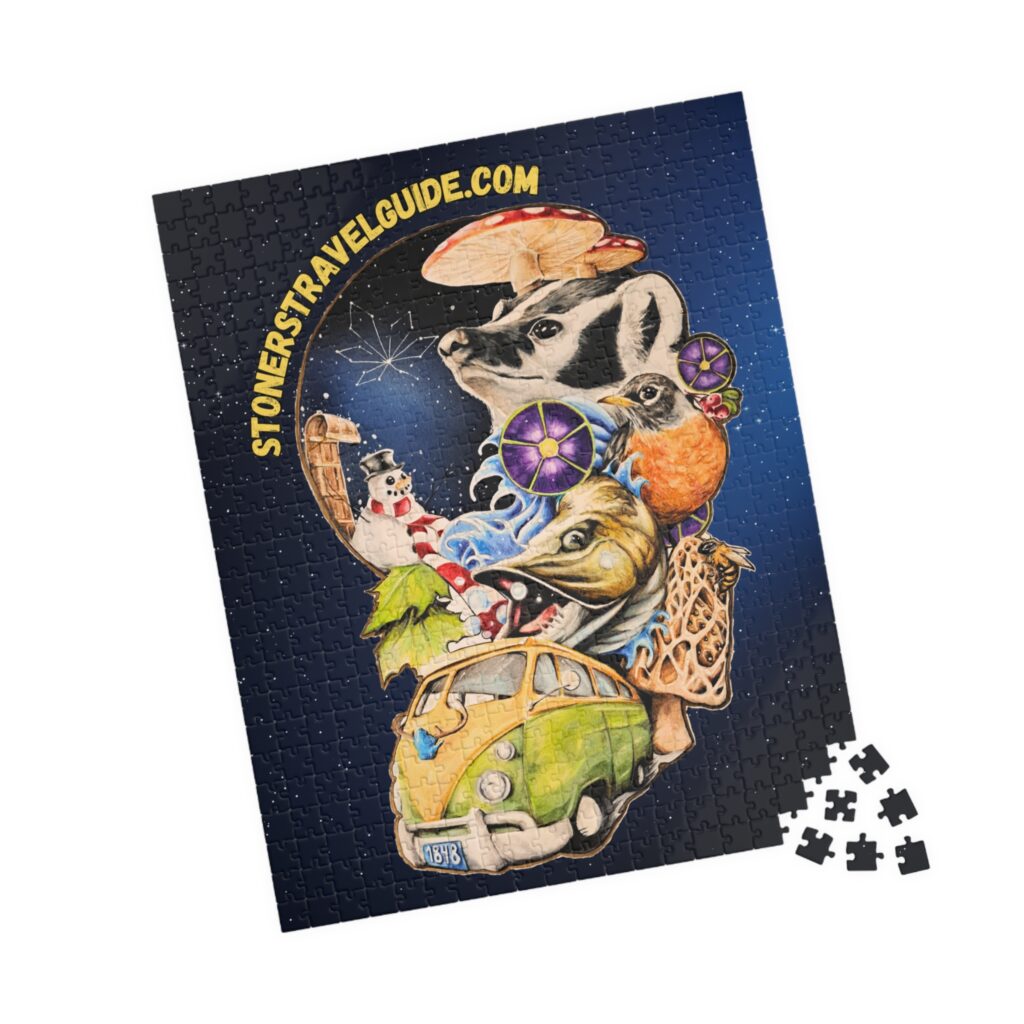 the stoner's travel guide to wisconsin puzzle (110, 252, 520 piece)