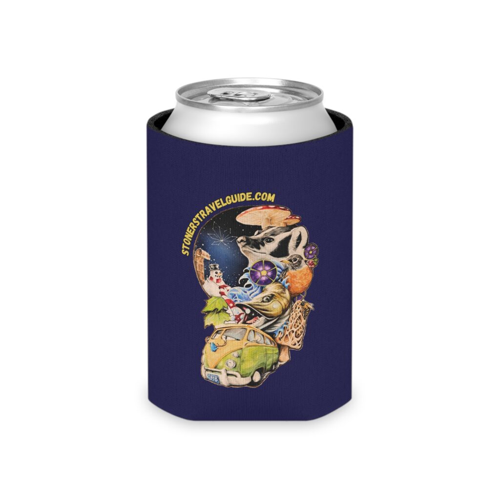 the stoner's travel guide to wisconsin can cooler
