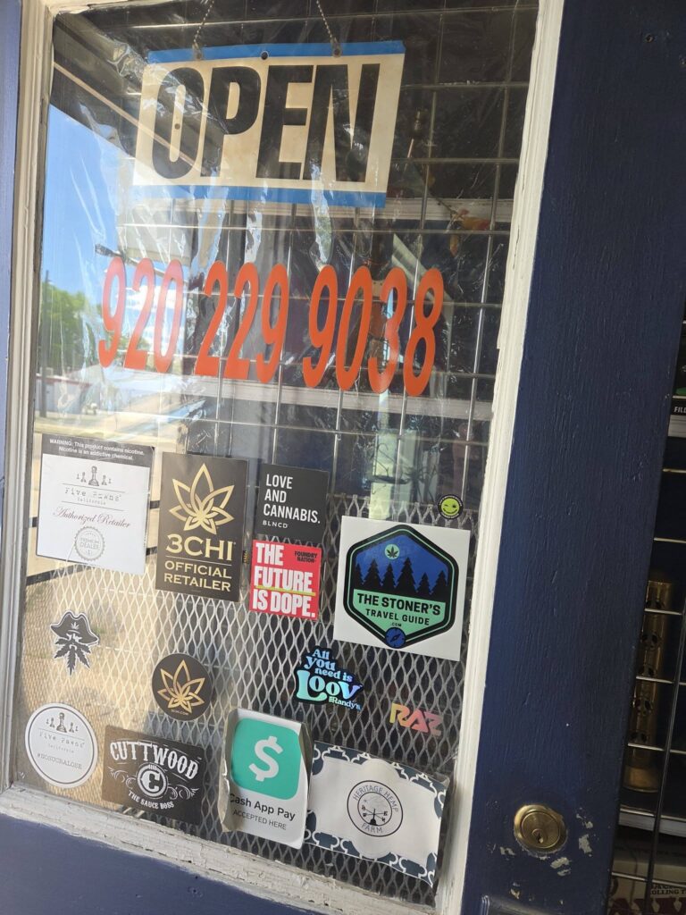 ocean breeze cbd door signage