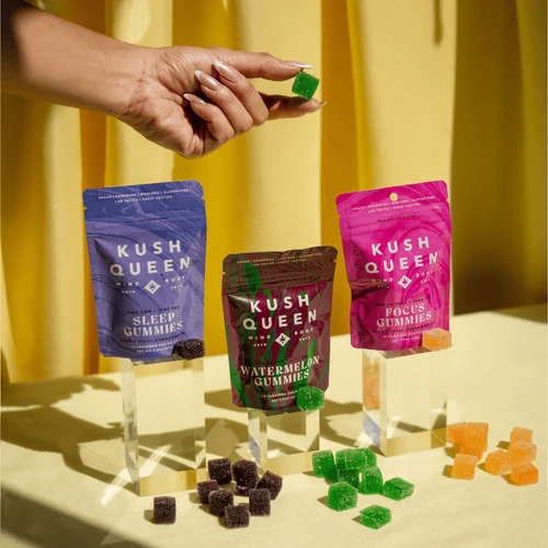 kush queen ingestibles high function thc gummies for focus sleep 1229448357
